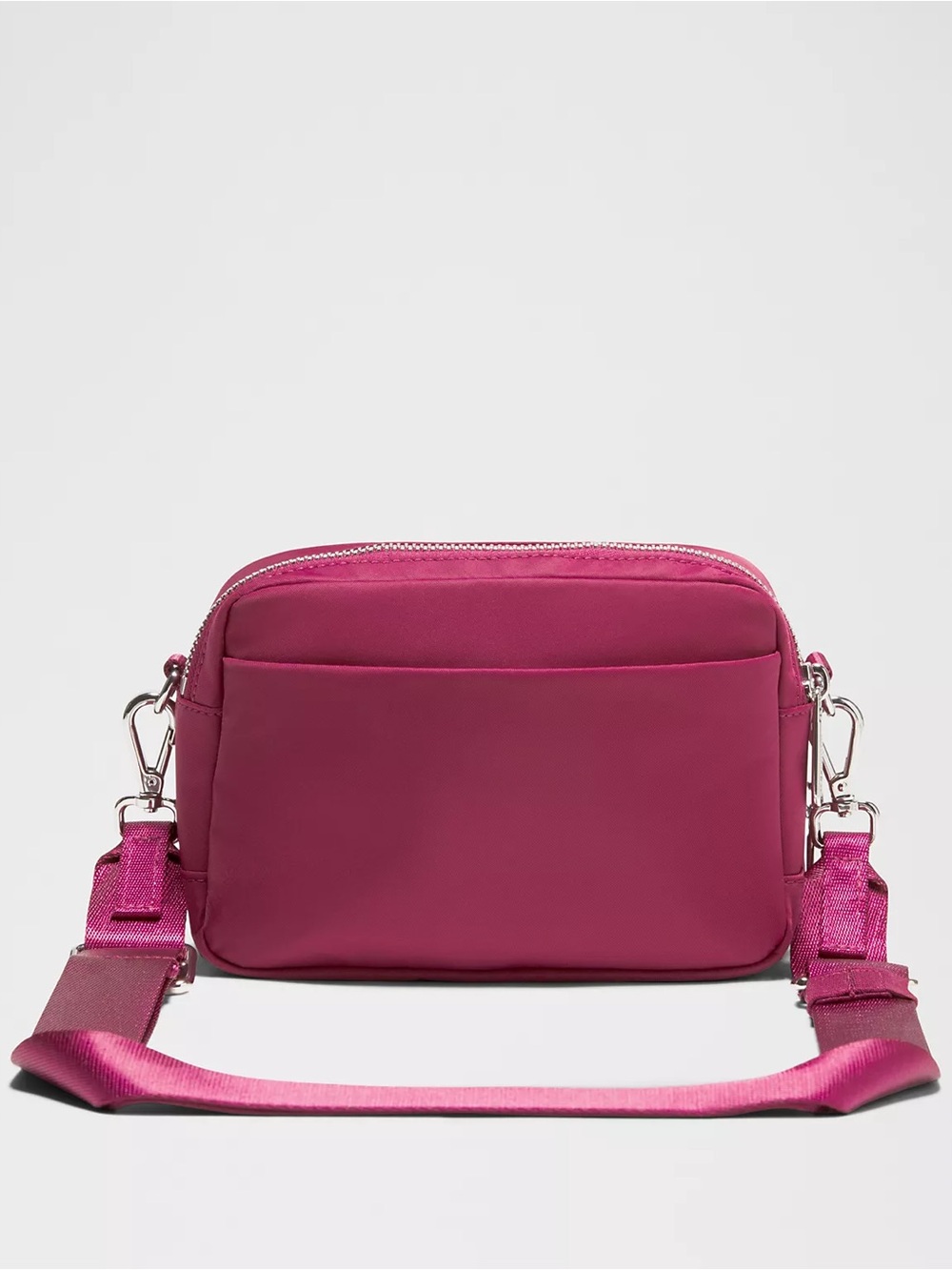 Lululemon Everywhere Crossbody Bag 2L Metal Hardware- Raspberry Rave/Silver - Picture 3 of 4